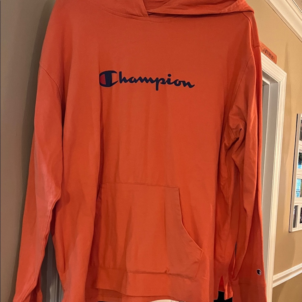 Champion Vibrant Orange Pullover Hoodie